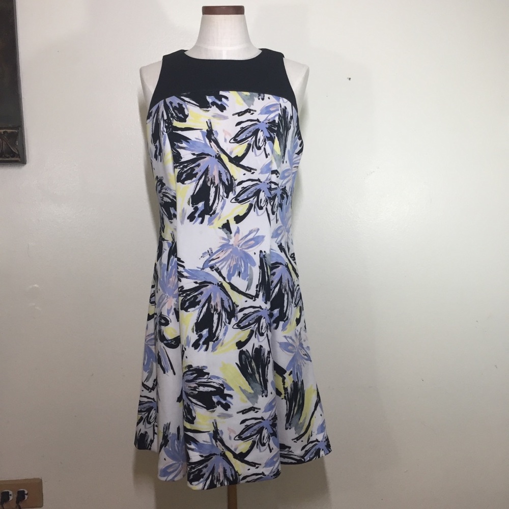 Chaps women’s dress black/ white Sleeveless